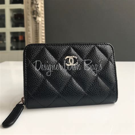 chanel small zip pocket wallet price|Chanel wallet euro.